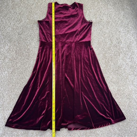 New Charter Club Velvet Rose Dress Womens Pet M Casual Elegance - Picture 8 of 14
